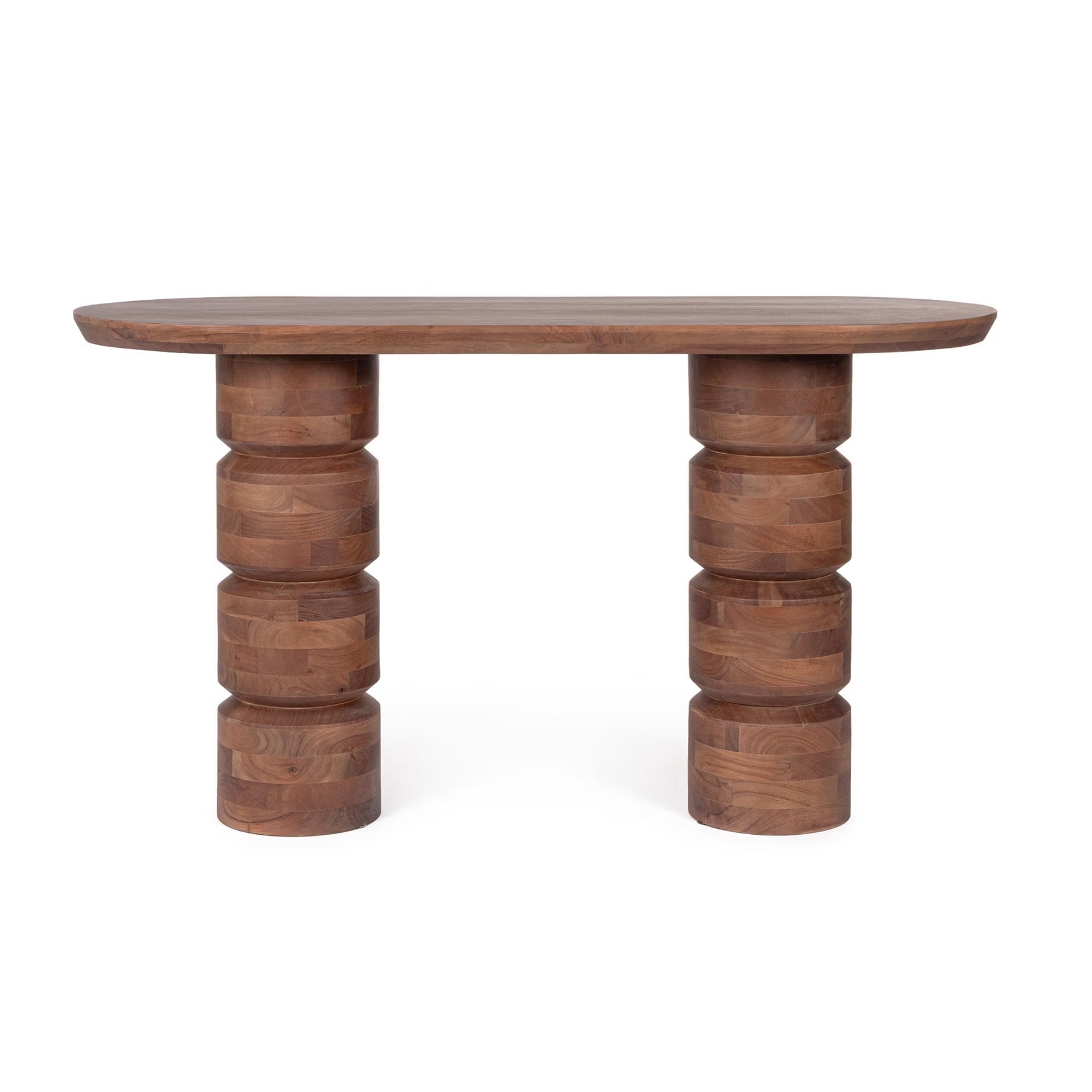 Solara Sculpt Wooden Console Table