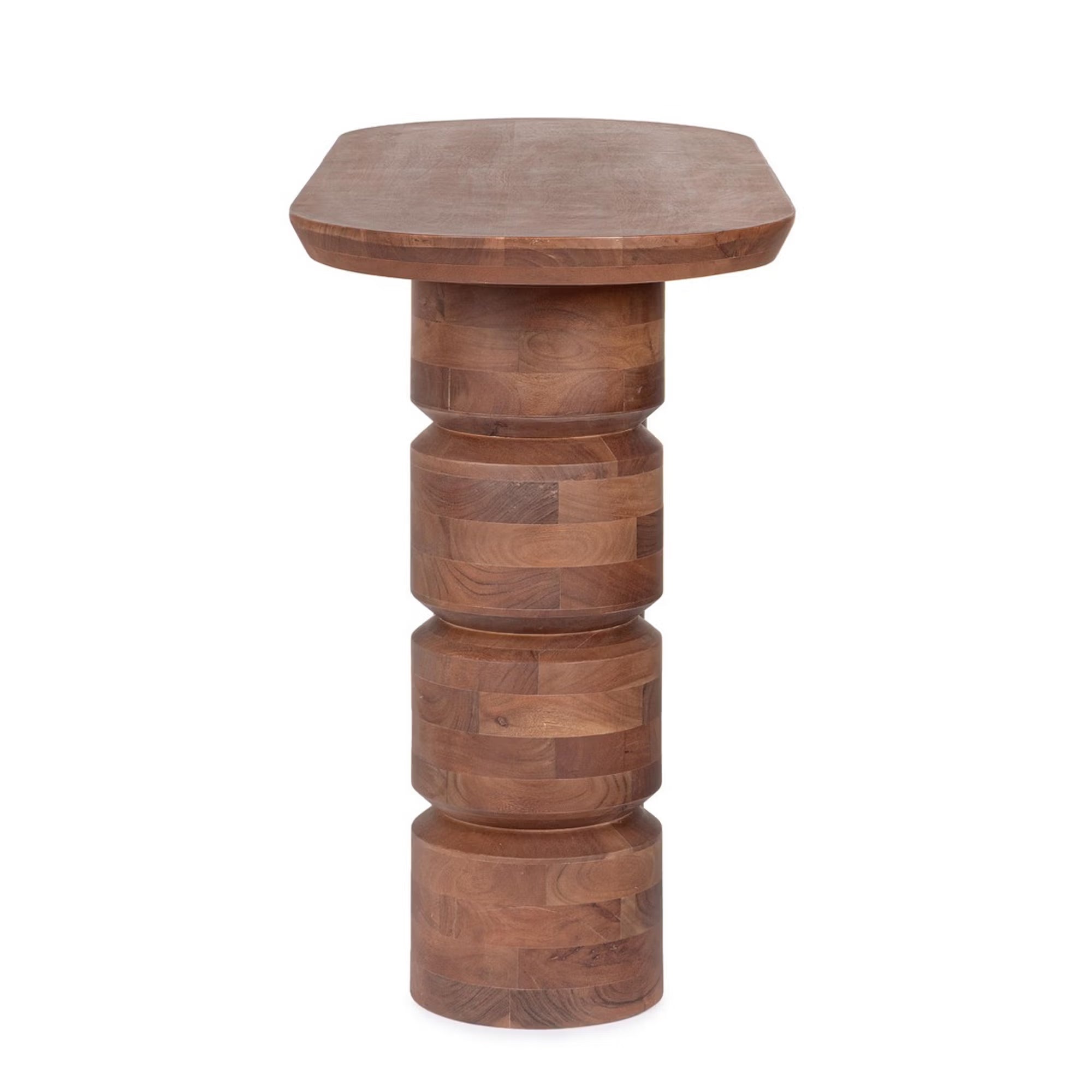 Solara Sculpt Wooden Console Table