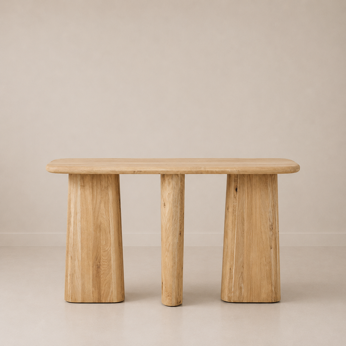 Nordic Crest Wooden Console Table