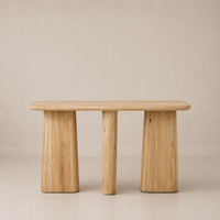 Nordic Crest Wooden Console Table