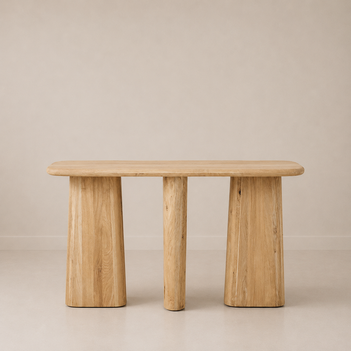 Nordic Crest Wooden Console Table