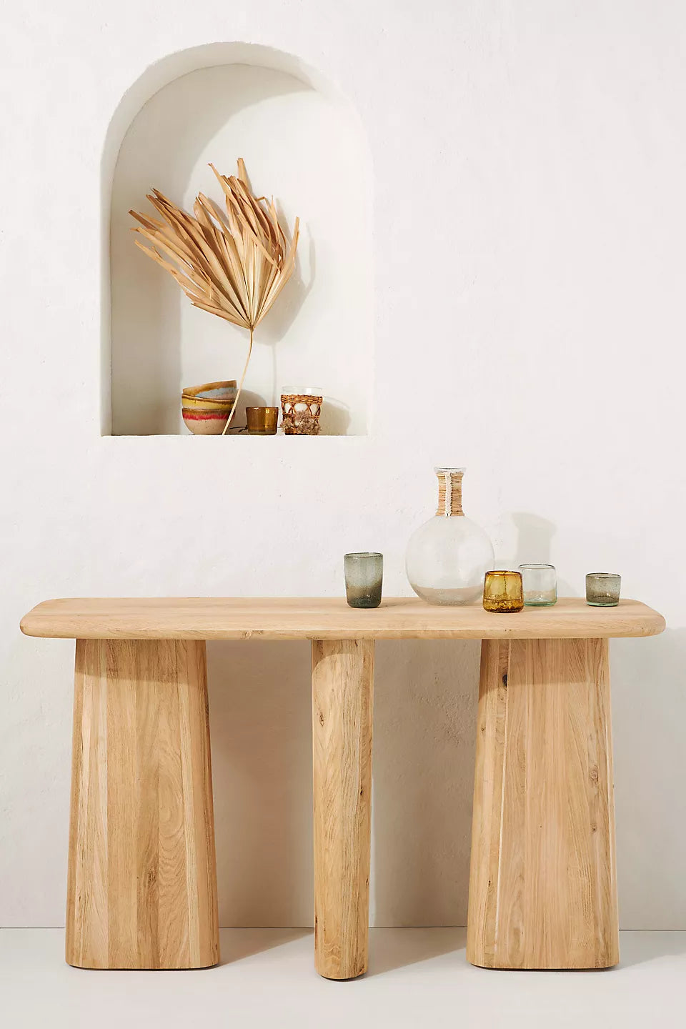 Nordic Crest Wooden Console Table
