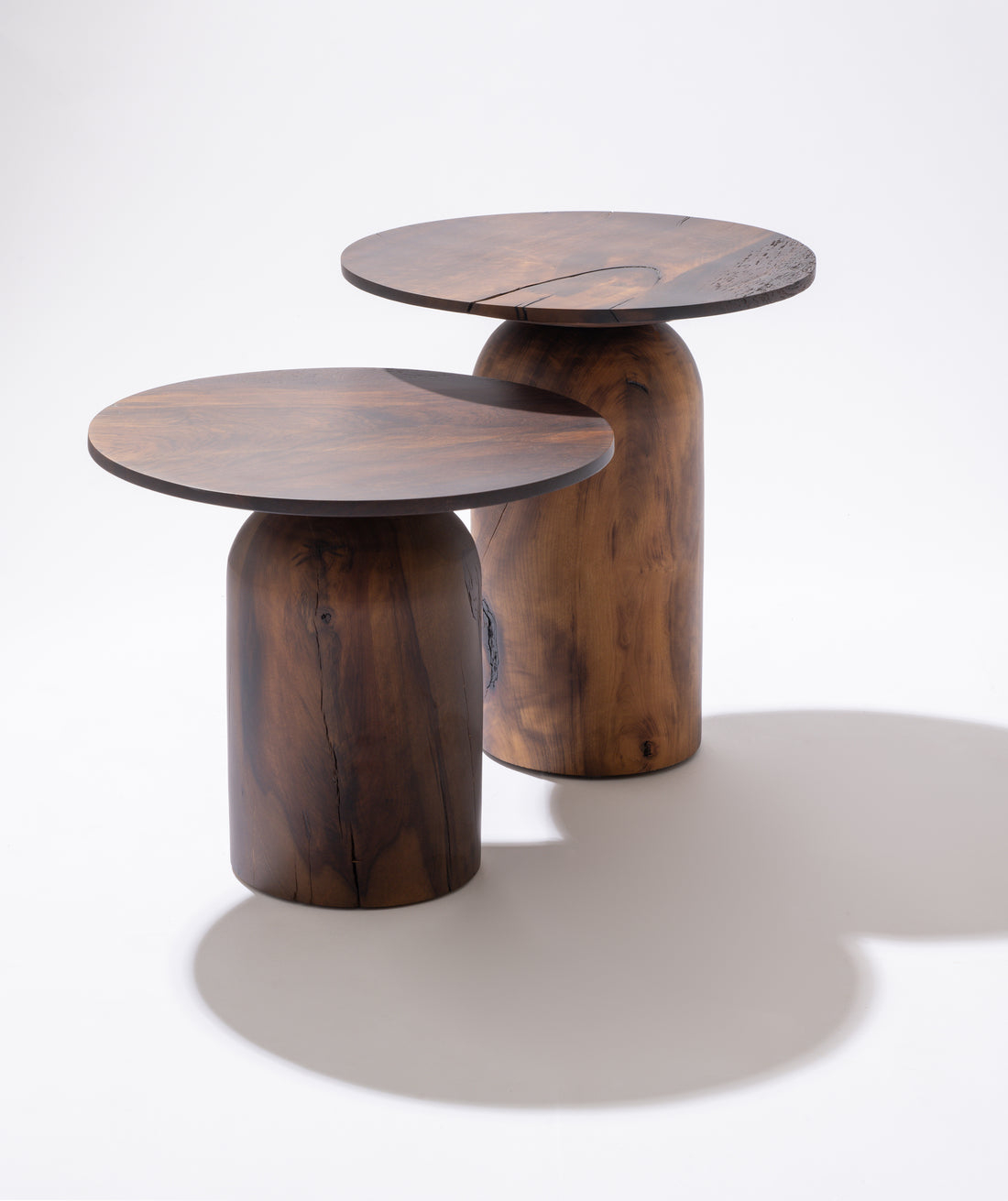 Terra Noir Wooden Side Table Set