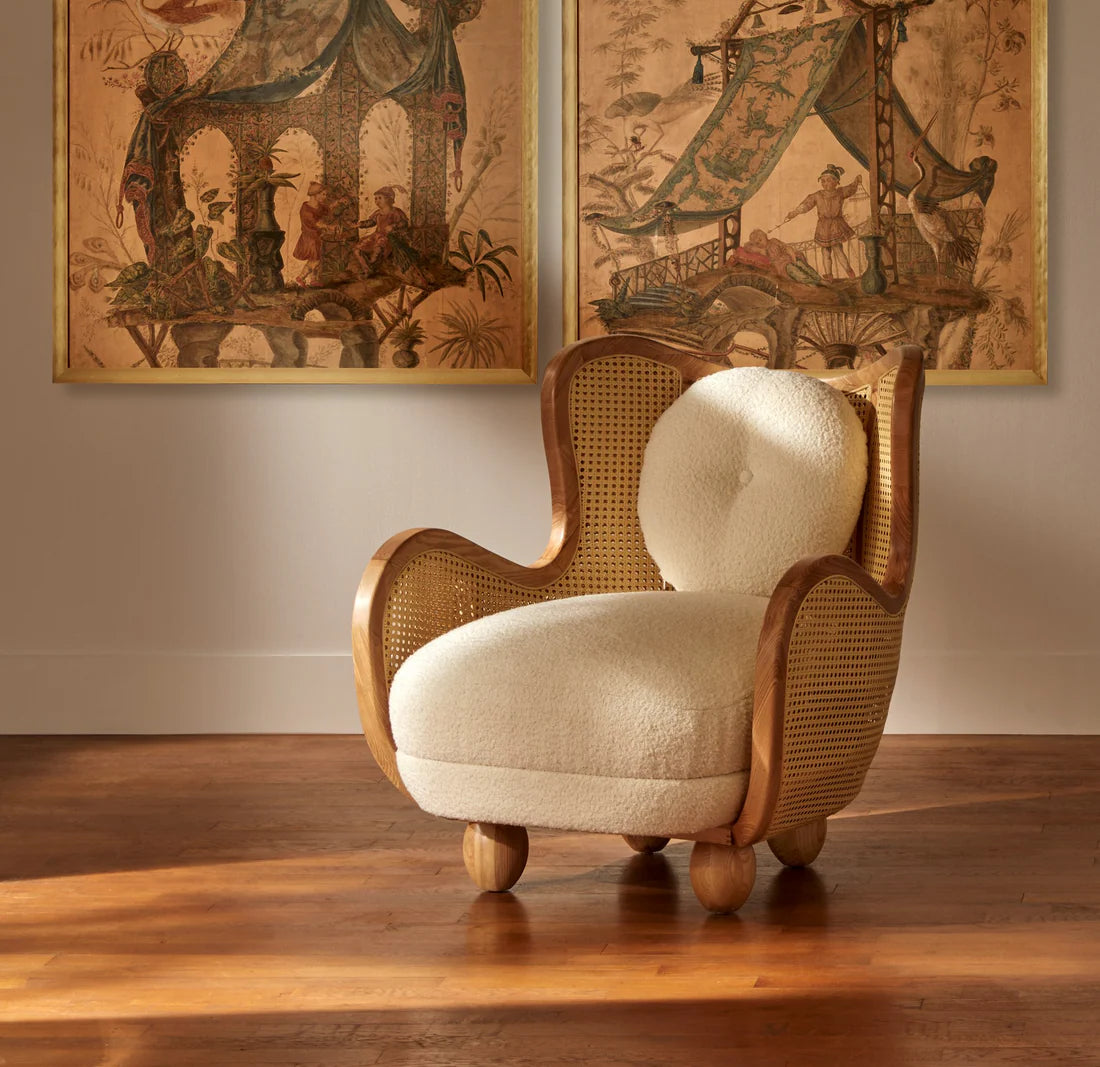 Aurelia Cane Lounge Chair