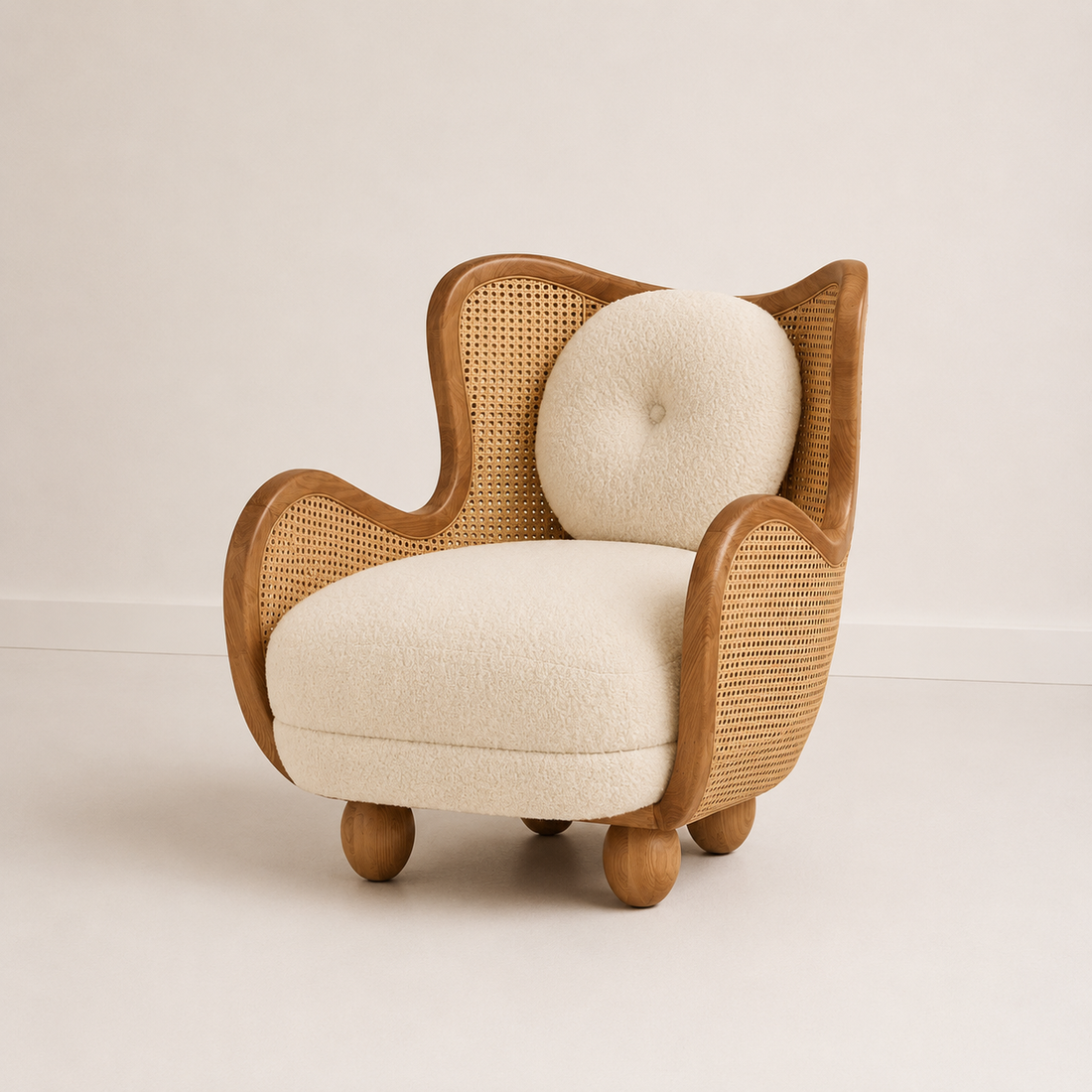 Aurelia Cane Lounge Chair