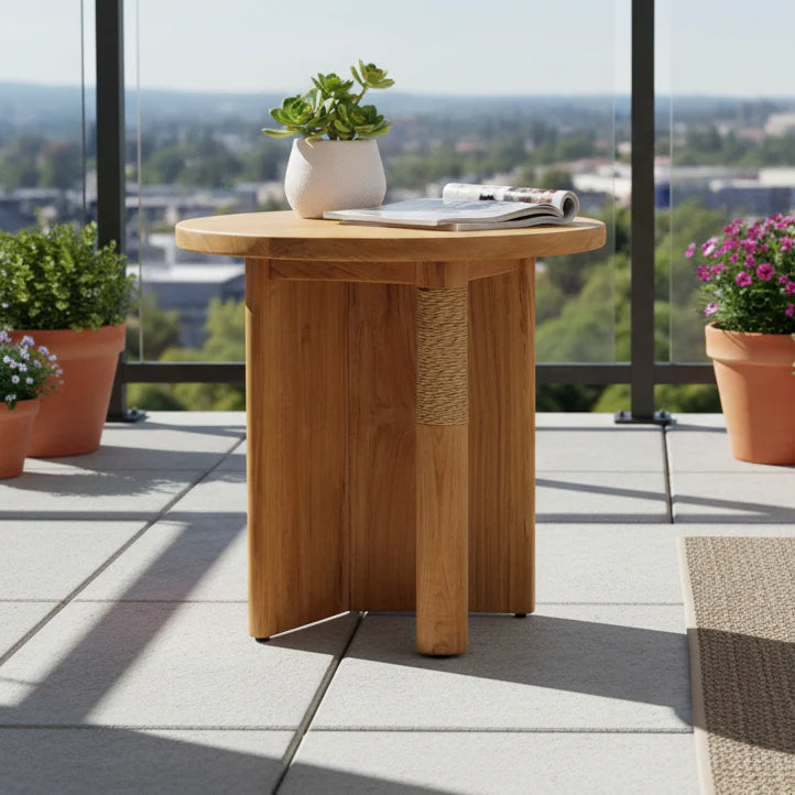Savana Rope Accent Side Table